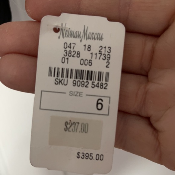 NWT Black Halo black sheath dress Neiman Marcus size 6 - Picture 4 of 11